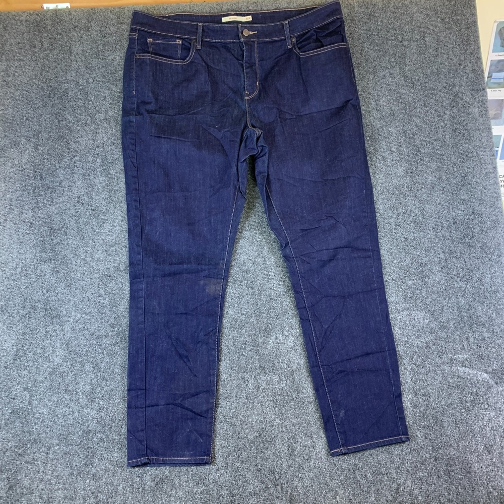 Levi's 711 Skinny Jeans Womens 22W Blue Good Stretch Denim High Rise